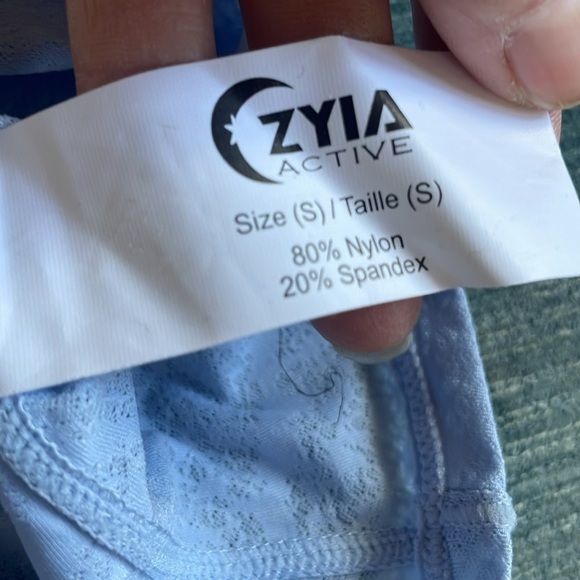 Zyia Women's Perriwinkle Sleeveless Bra Top - Picture 8 of 9